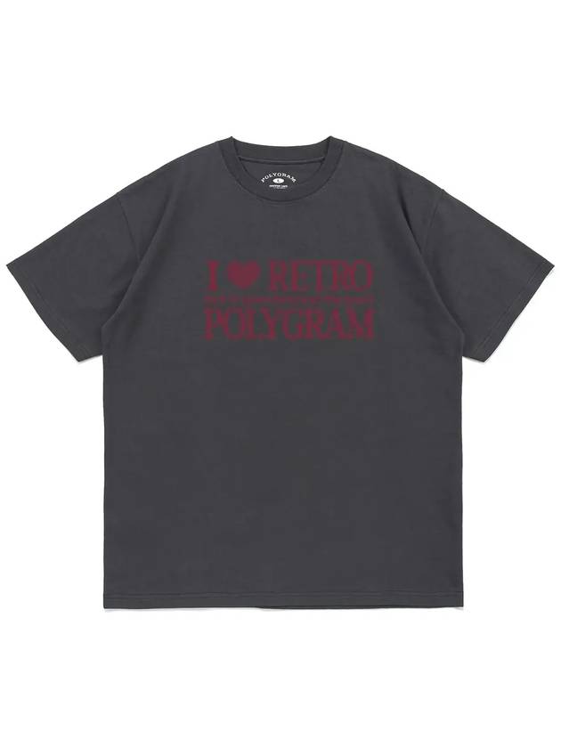 I LOVE RETRO T SHIRTS CHARCOAL - POLYGRAM - BALAAN 4