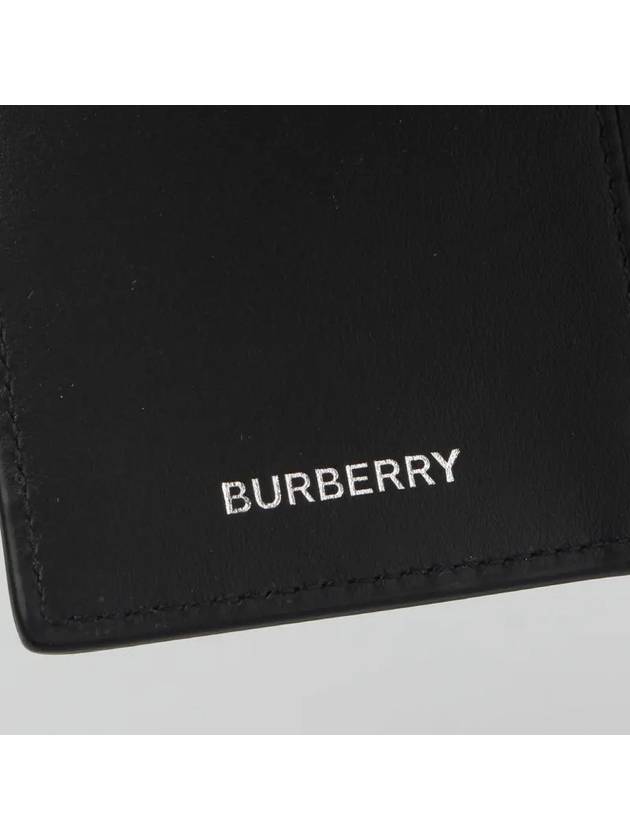 Vintage Check Leather Half Wallet Beige - BURBERRY - BALAAN 4