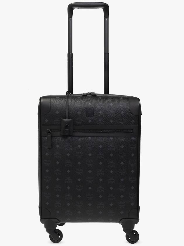 Suitcase With Wheels Unisex Black - MCM - BALAAN 1