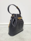 Black CD embossed leather Se medium bucket bag - DIOR - BALAAN 6