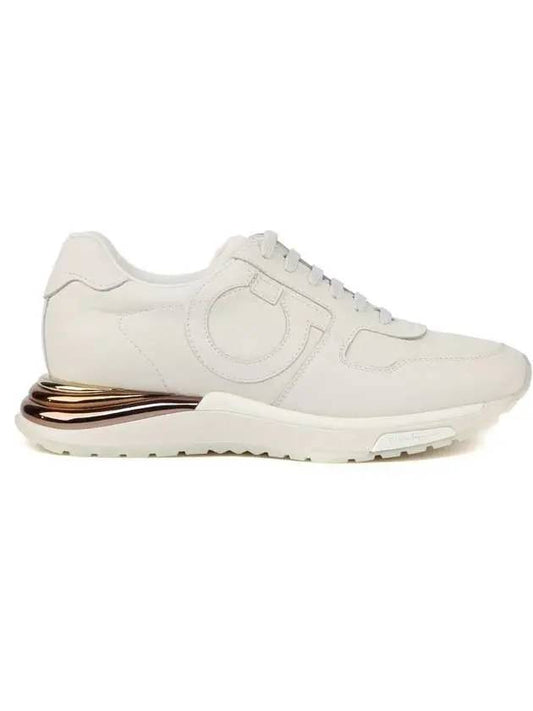 Salvatore Women's Brooklyn Low Top Sneakers White - SALVATORE FERRAGAMO - BALAAN.