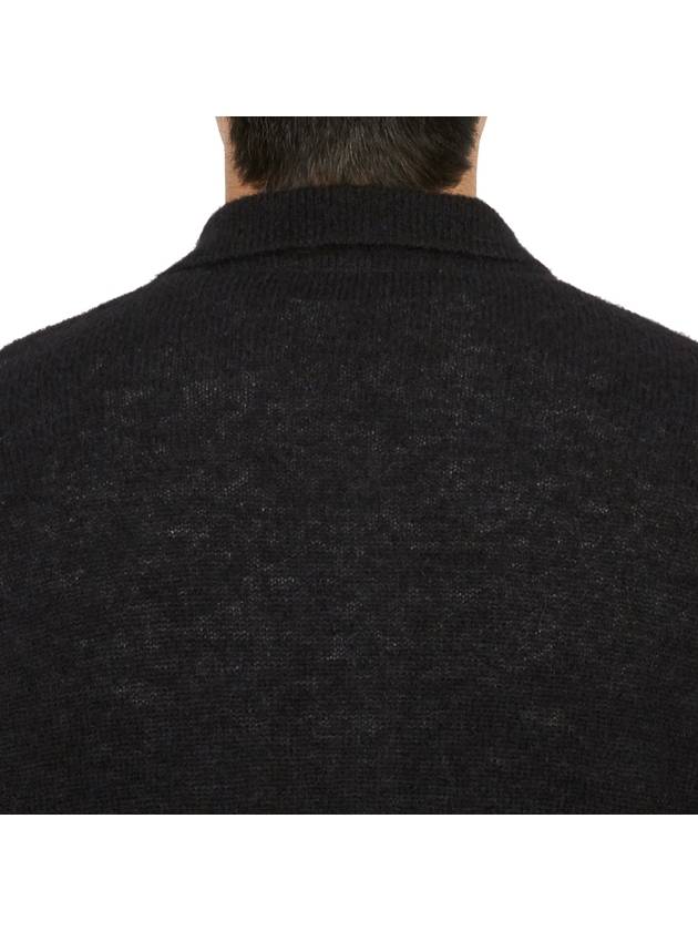 Men's Evening Polo Alpaca Cardigan Black - OUR LEGACY - BALAAN 10