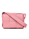 Intrecciato Cassette Small Cross Bag Pink - BOTTEGA VENETA - BALAAN 4