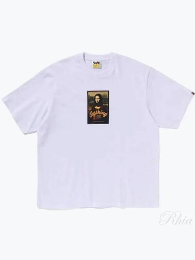 24 Art Print Relaxed Fit Tee M 1K30110336 White Short Sleeve T Shirt - BAPE - BALAAN 1