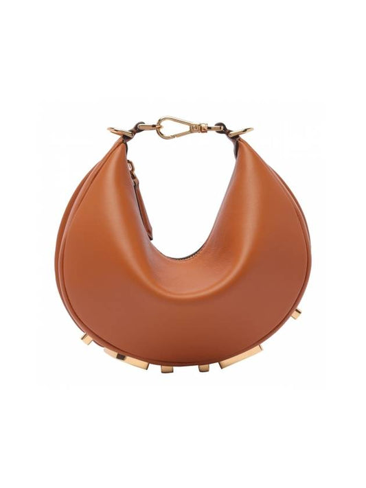 Fendigraphy Leather Small Tote Bag Brown - FENDI - BALAAN 1