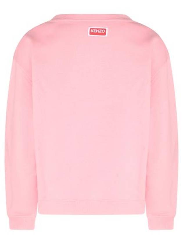 Boke Flower Logo Cotton Sweatshirt Pink - KENZO - BALAAN 5