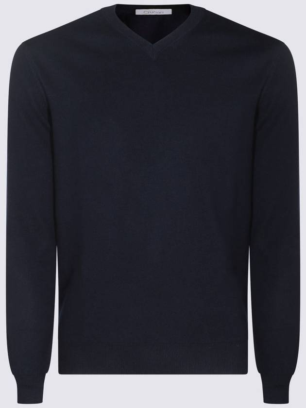 Cruciani Blue Wool Knitwear - CRUCIANI - BALAAN 1