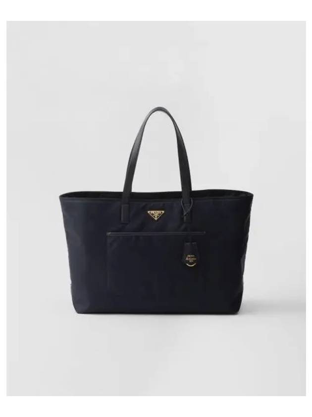 Re-Edition 1978 Large Re-Nylon Saffiano Leather Tote Bag Navy - PRADA - BALAAN 2