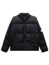 Garment Dyed Crinkle Reps Down Padding Black - STONE ISLAND - BALAAN 2