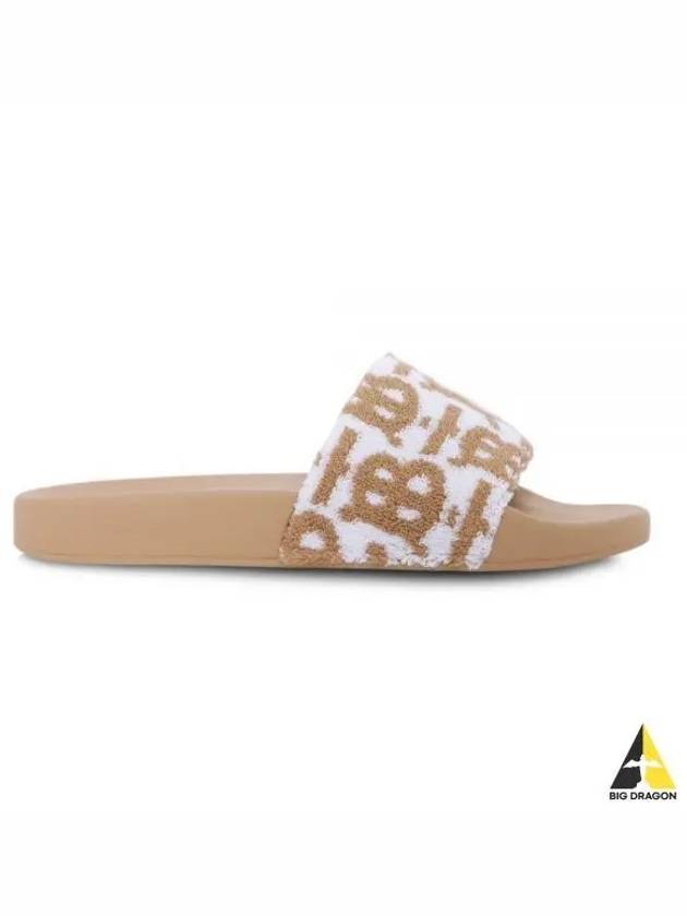 Women s Monogram Jacquard Slippers Beige 8056745 - BURBERRY - BALAAN 1