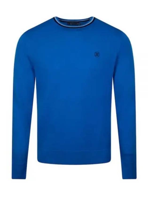 Crew Neck Merino Wool Sweater Blue - G/FORE - BALAAN 2