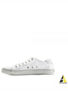 Malibu Logo Canvas Low Top Sneakers White - SAINT LAURENT - BALAAN 2