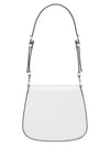 Cleo Brushed Leather Mini Shoulder Bag White - PRADA - BALAAN 3