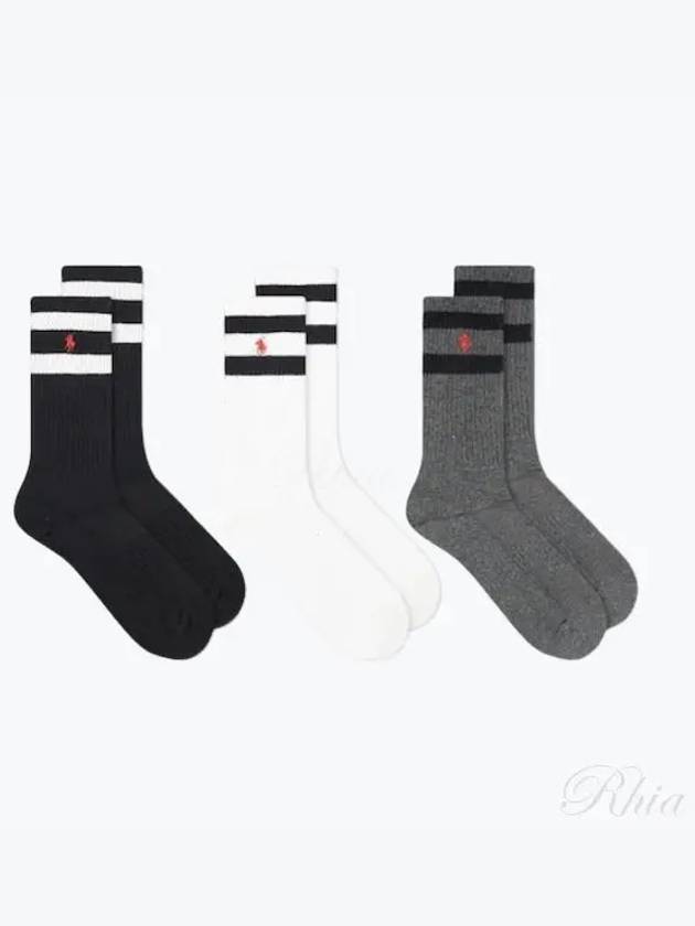 Classic Stripe Socks 3 Pack Set - POLO RALPH LAUREN - BALAAN 2