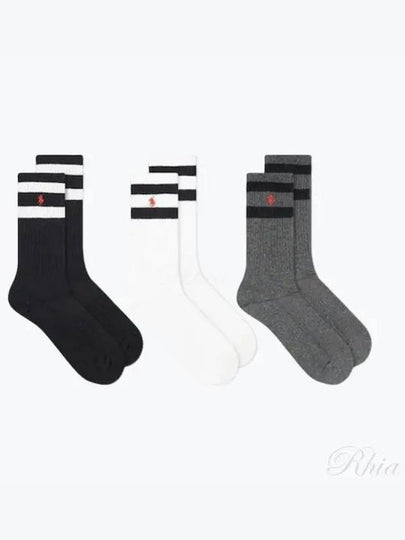 Classic Stripe Socks 3 Pack Set - POLO RALPH LAUREN - BALAAN 2