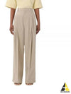 Cotton Silk Wide Leg Slacks Beige - BOTTEGA VENETA - BALAAN 2