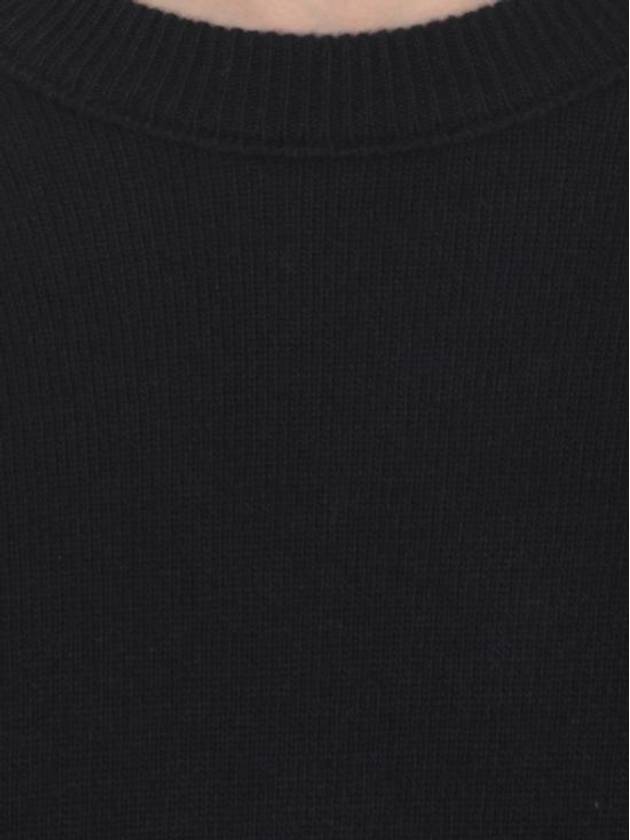 Lens Wappen Classic Crew Neck Wool Knit Top Navy - CP COMPANY - BALAAN 5