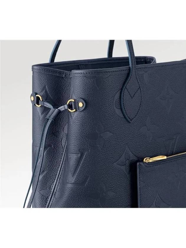 Neverfull MM Monogram Empreinte Tote Bag Navy - LOUIS VUITTON - BALAAN 3