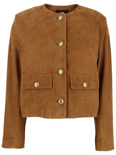 'Gaya' Brown Jacket In Suede Woman - ARMA - BALAAN 1