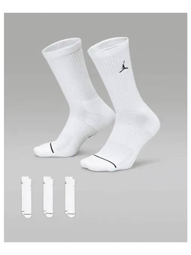 Jordan Everyday Crew Socks 3 Pack White - NIKE - BALAAN 2