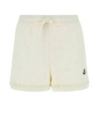 24 2B00007 597NZ 034 Logo Patch Cotton Shorts 1244972 - MONCLER - BALAAN 1