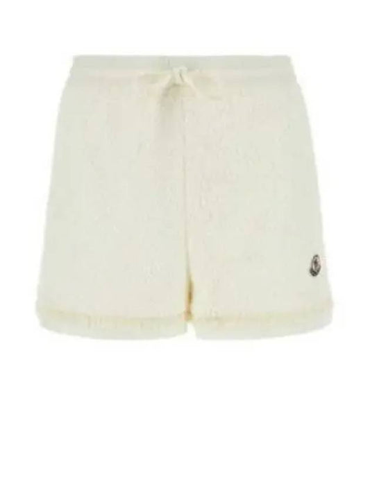 24 2B00007 597NZ 034 Logo Patch Cotton Shorts 1244972 - MONCLER - BALAAN 1