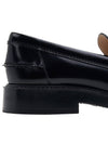 Brushed Leather Chain Loafers Black - TOD'S - BALAAN 11