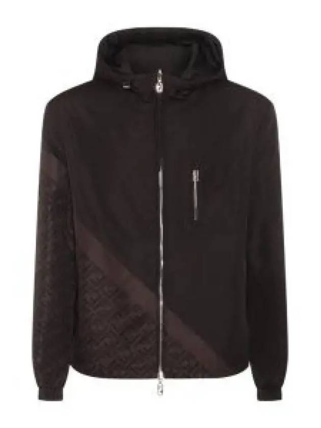 Nylon Windbreaker Jacket Black - FENDI - BALAAN 2