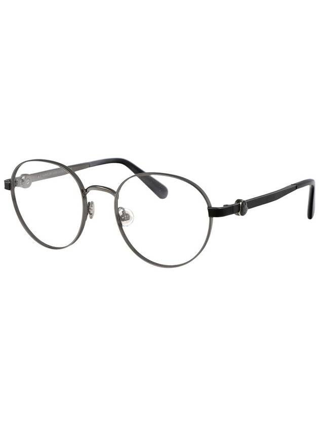 Round Metal Eyeglasses Silver - MONCLER - BALAAN 3