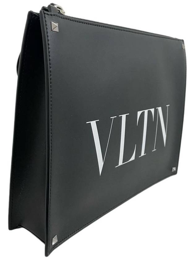 OffSeason Discount Unisex VLTN Logo Print Leather Rockstud Pochette Clutch 1Y2B0692WJW - VALENTINO - BALAAN 3