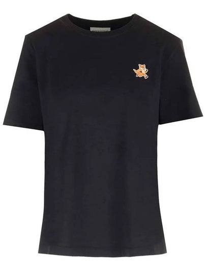 Speedy Fox Patch Comfort Short Sleeve T Shirt Black - MAISON KITSUNE - BALAAN 2