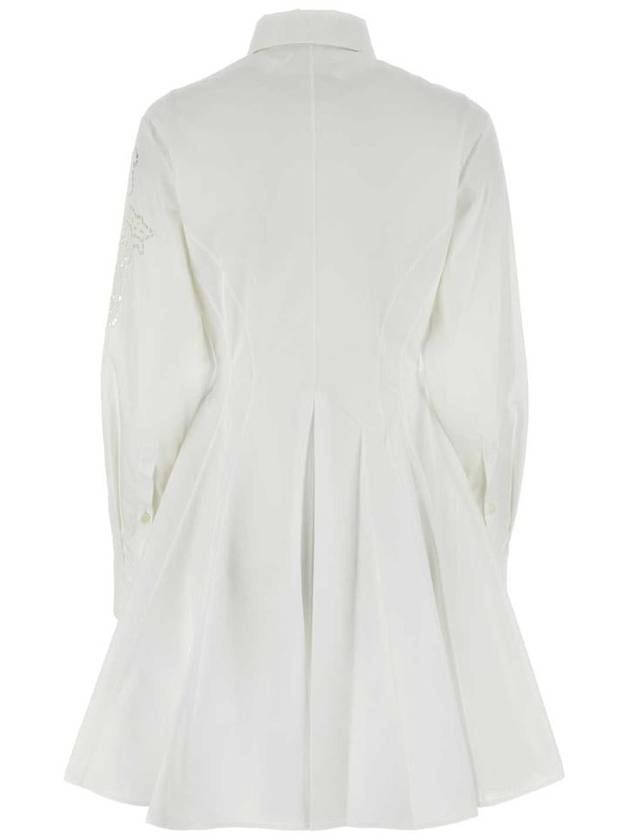 Broadly anglaise mini shirt dress 10161261A11467 - VERSACE - BALAAN 3