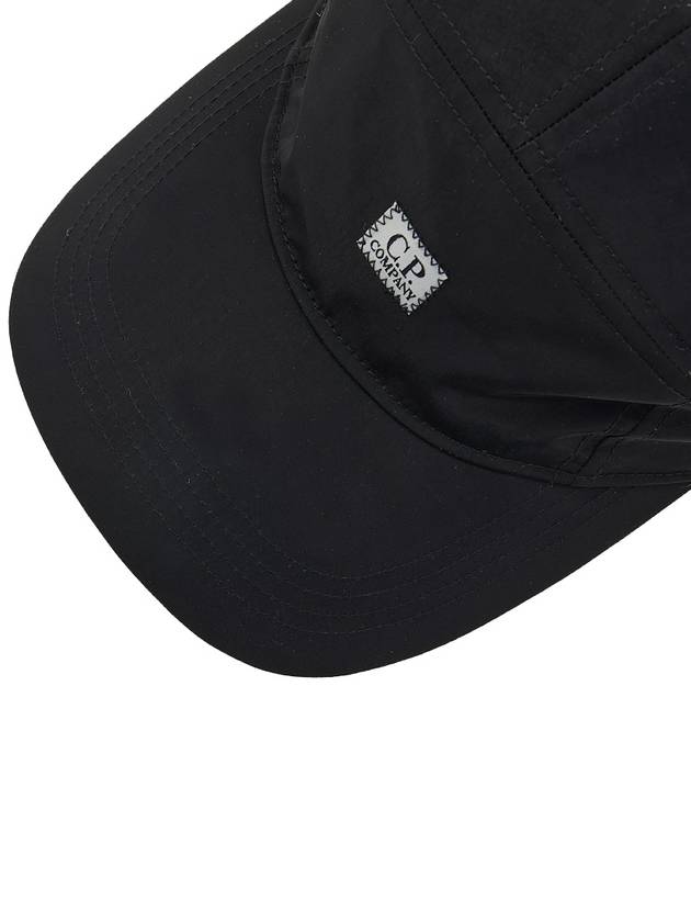 Men's Logo Patch Ball Cap Black - CP COMPANY - BALAAN 8