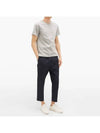 Men's Side Slit Relaxed Short Sleeve T-Shirt Light Grey - THOM BROWNE - BALAAN 8