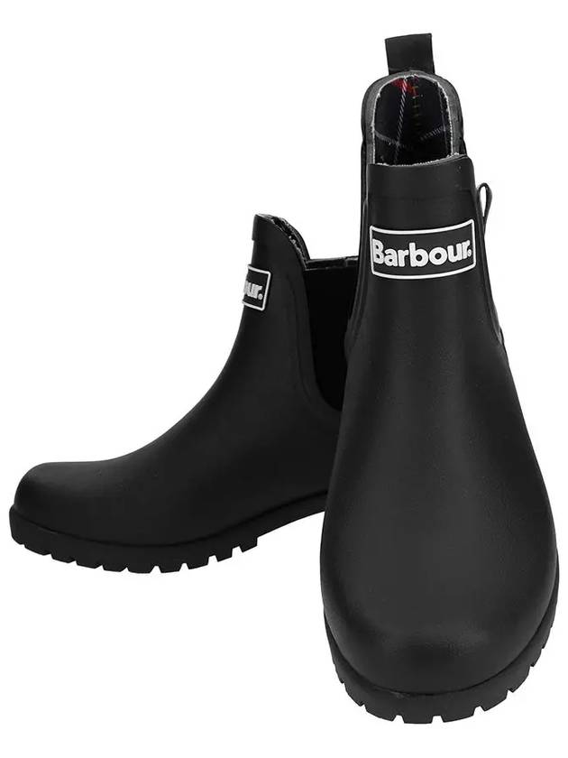 Wilton Wellington Chelsea Rain Boots Black - BARBOUR - BALAAN 2