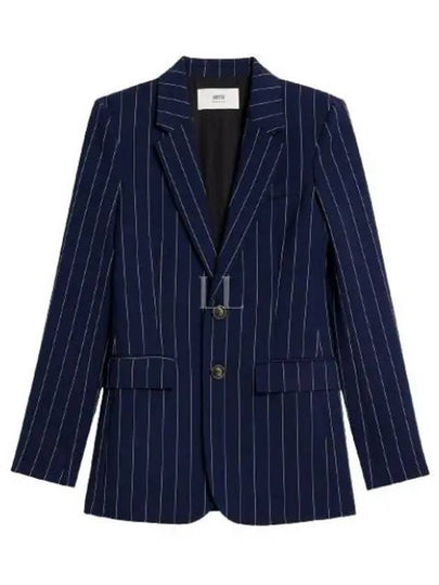 Two Button Blazer Jacket Blue - AMI - BALAAN 2