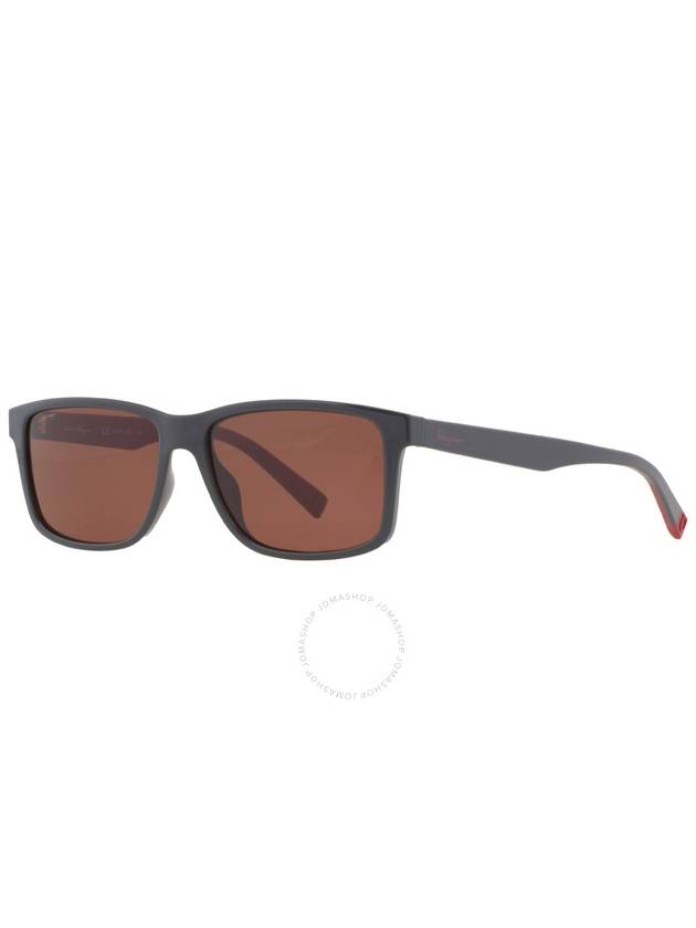 Salvatore Ferragamo Brown Rectangular Men's Sunglasses SF938S 023 57 - SALVATORE FERRAGAMO - BALAAN 3