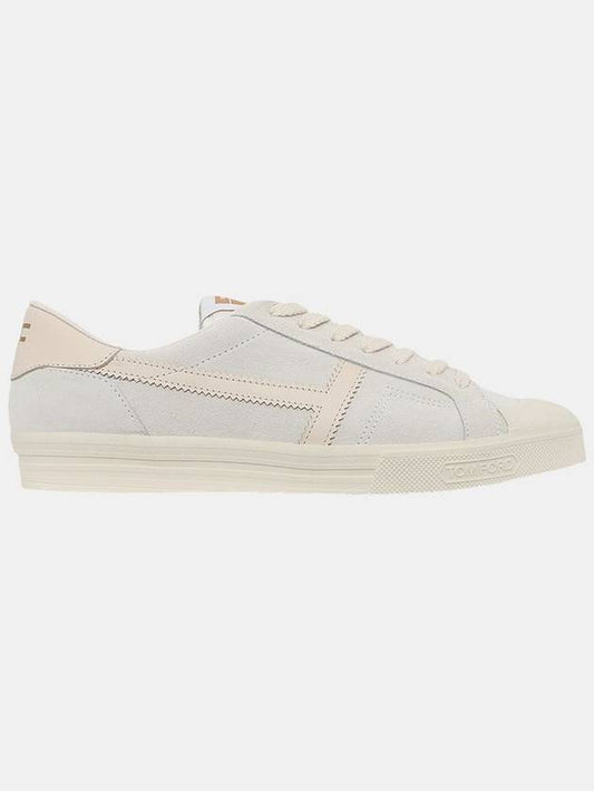 Suede Jarvis Low Top Sneakers White - TOM FORD - BALAAN 2