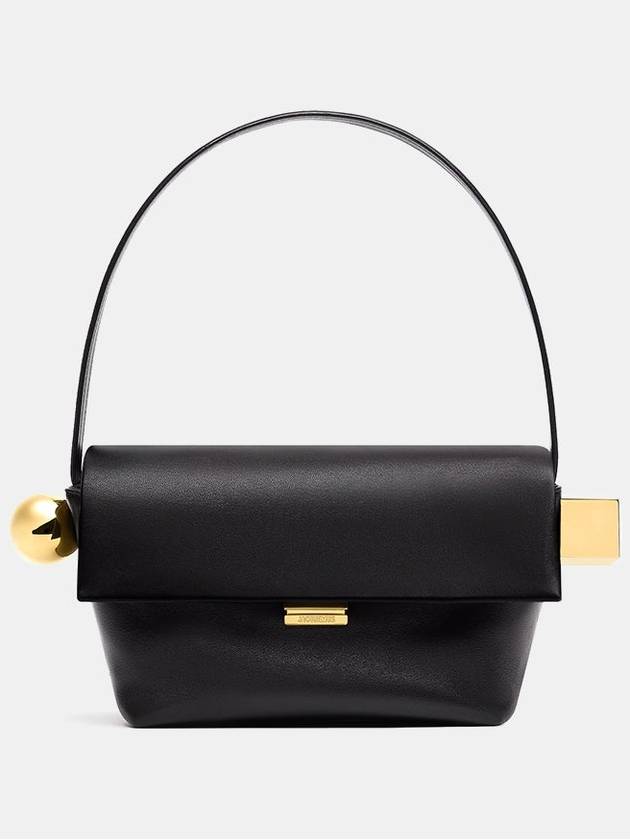 The Ronde Carre Shoulder Bag Black - JACQUEMUS - BALAAN 2