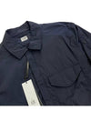 Men's Chrome R Over Shirt Zip Up Jacket Navy - CP COMPANY - BALAAN 3