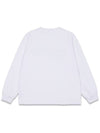 Women s Long Sleeve T Shirt Basic Round Logo White MCFW24LT2WH - MACKY - BALAAN 3