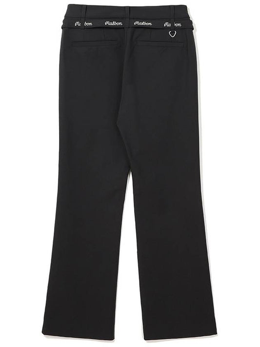 Brushed bootcut pants BLACK WOMAN - MALBON GOLF - BALAAN 2