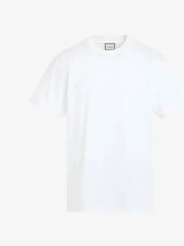 Luminous back logo short sleeve t shirt white women M241TS09715W - WOOYOUNGMI - BALAAN 2