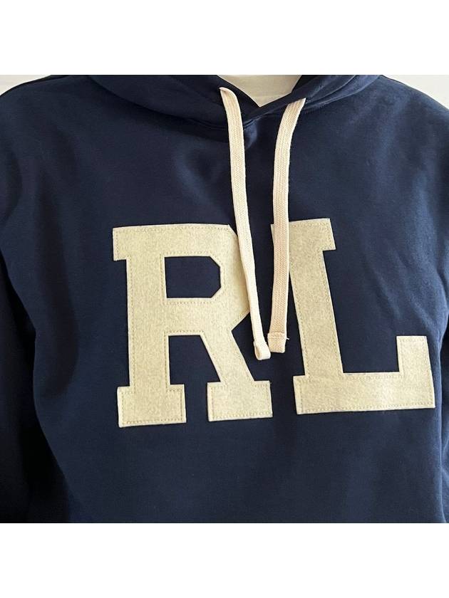 Logo Brushed Hoodie Navy - POLO RALPH LAUREN - BALAAN 8