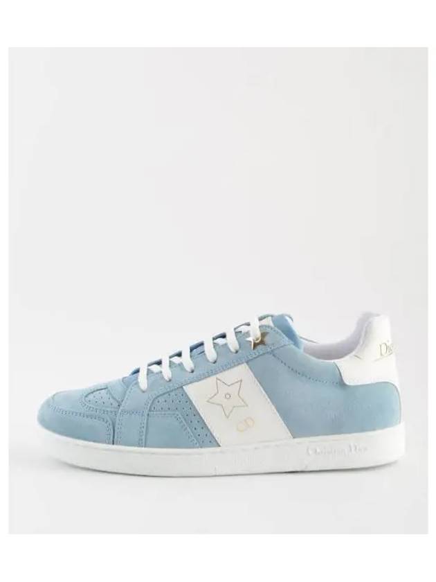 Star Suede Calfskin Low-Top Sneakers Pastel Blue - DIOR - BALAAN 2