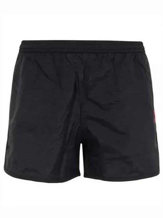 Heart Logo Swim Shorts Black - AMI - BALAAN 2