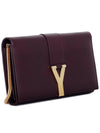 Y Clutch Chain Bag 348117 BJ50J 6475 Burgundy - SAINT LAURENT - BALAAN 2