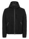 Shadow Wappen Soft Shell Hooded Zip Up Black - STONE ISLAND - BALAAN 2