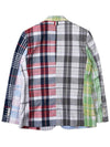 Women's Fun Mix Madras Classic Sports Jacket - THOM BROWNE - BALAAN 3