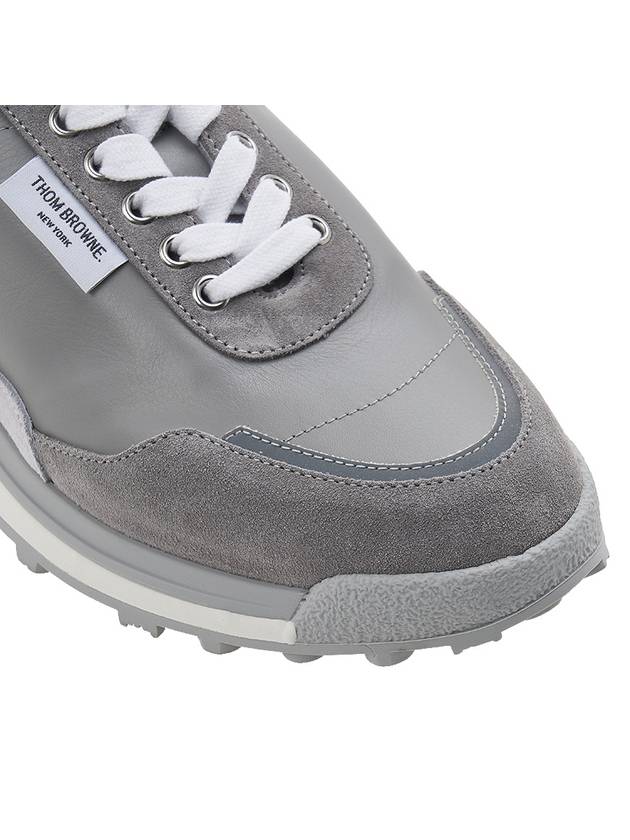 Vitello Alumni Trainer Caprede Low Top Sneakers Grey - THOM BROWNE - BALAAN 10